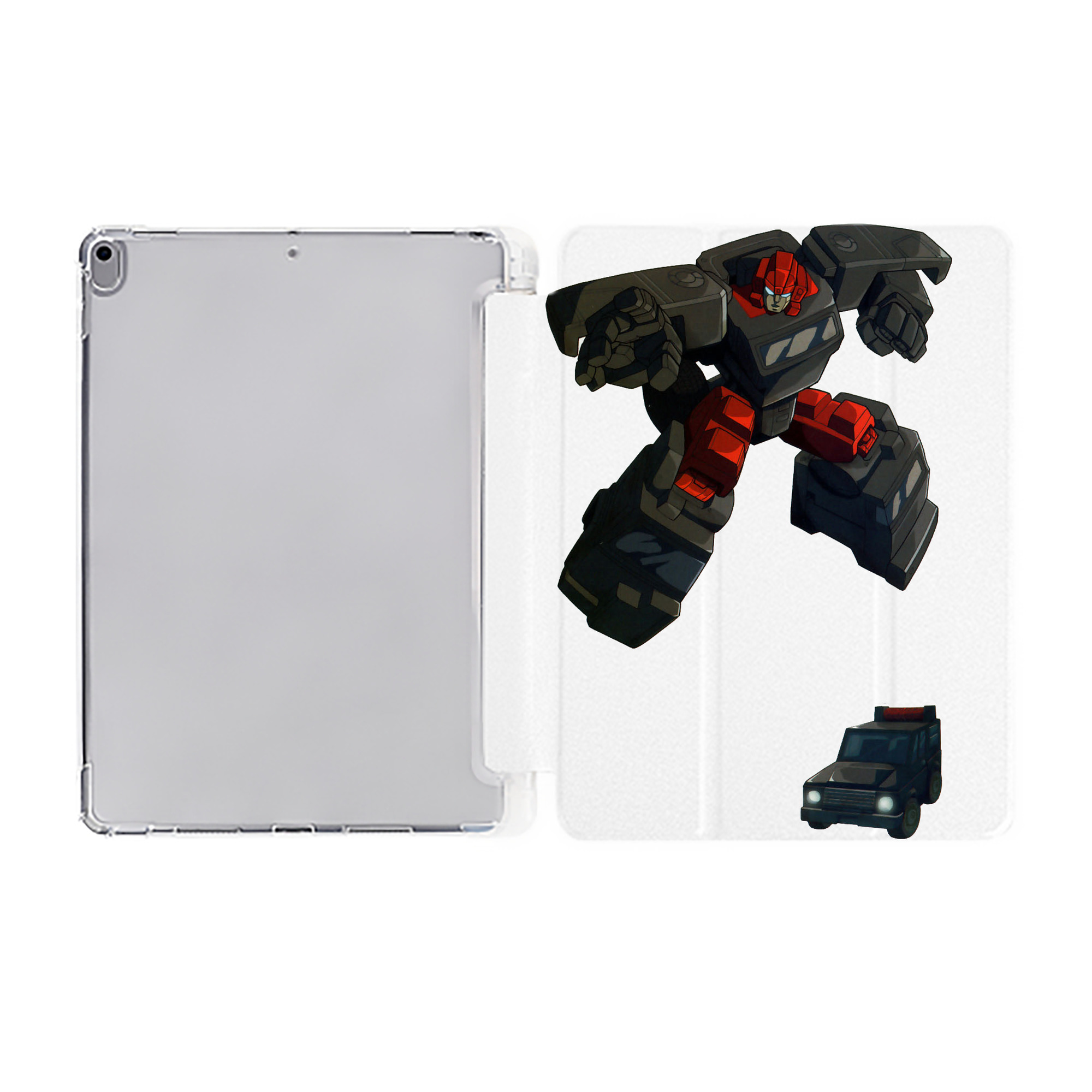 （画像用）  IPad ケース ペン収納付き 三つ折りスタンド PUレザー×シリコン 対応機種9.5/10.5/10.9インチ